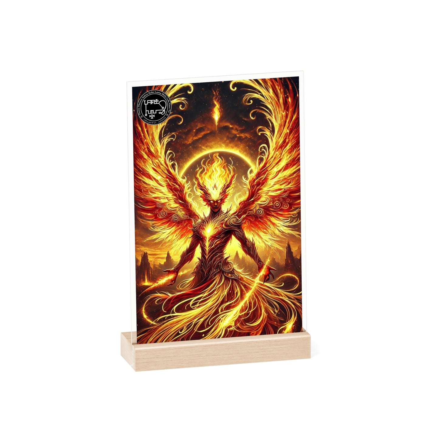 Harmonious Flame: Altar Tile for Demon Phenex