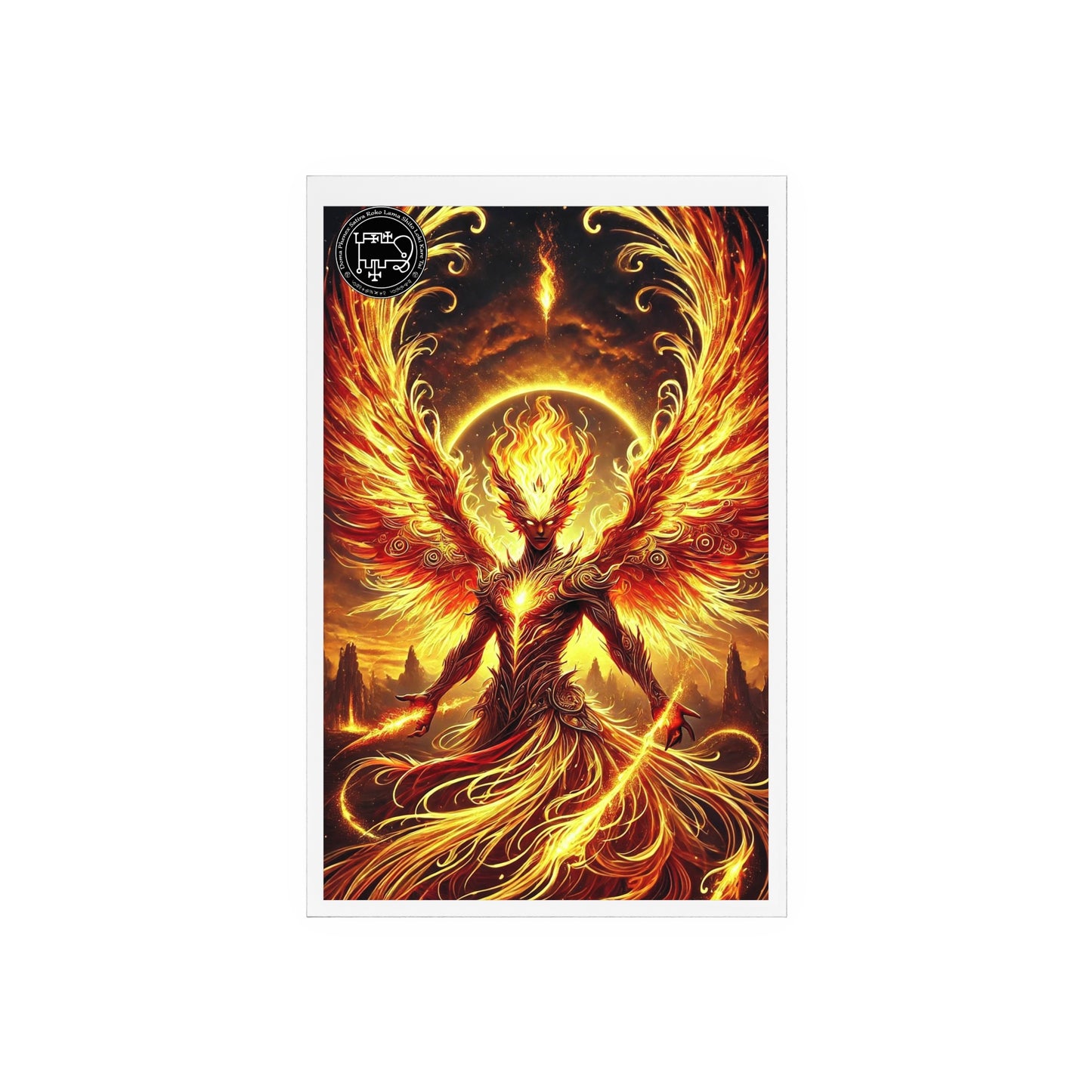 Harmonious Flame: Altar Tile for Demon Phenex