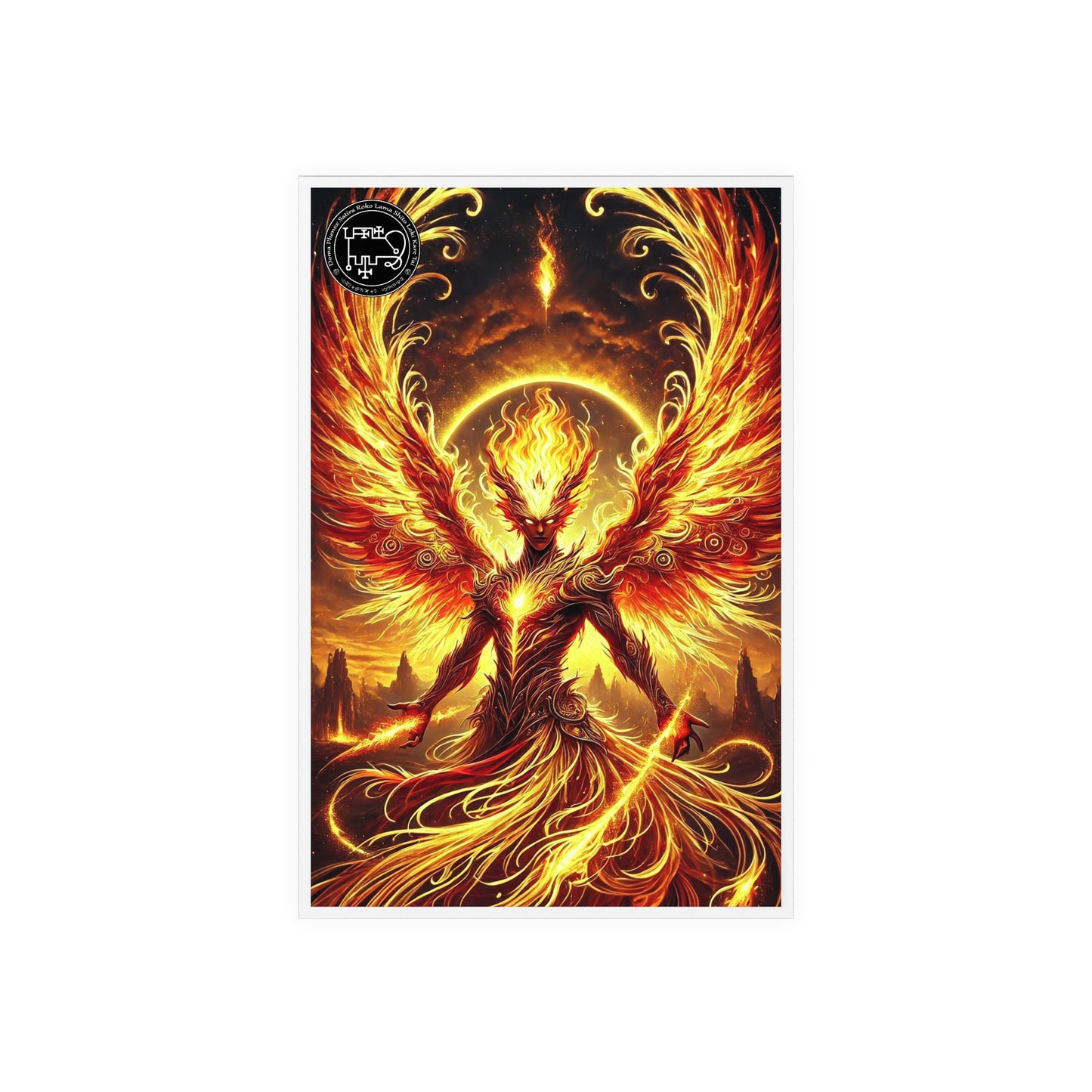 Harmonious Flame: Altar Tile for Demon Phenex