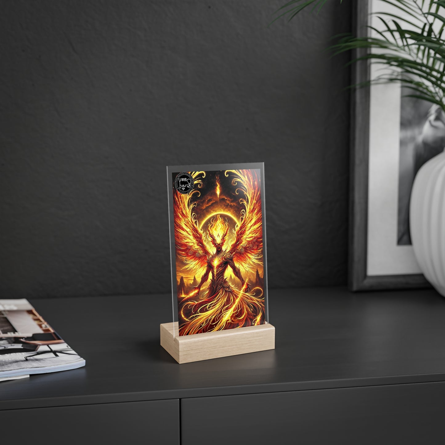 Harmonious Flame: Altar Tile for Demon Phenex