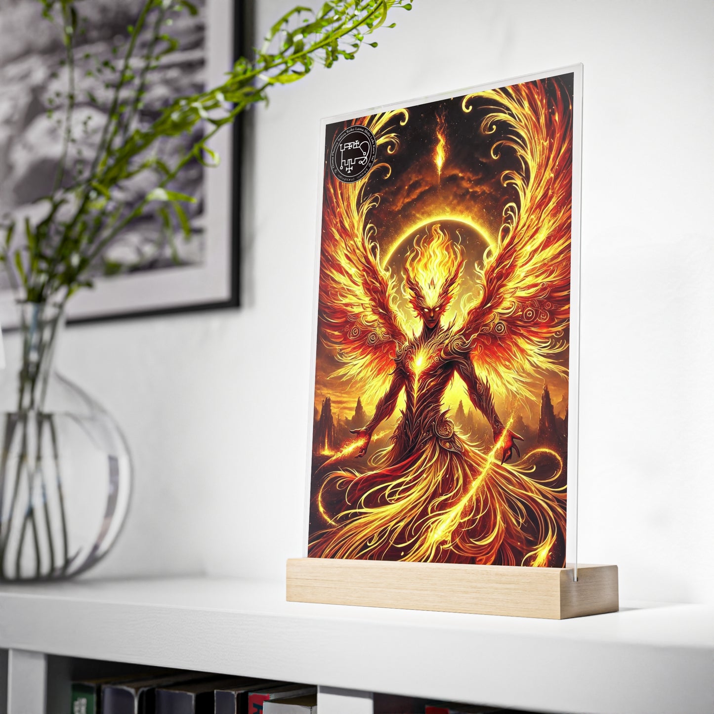 Harmonious Flame: Altar Tile for Demon Phenex