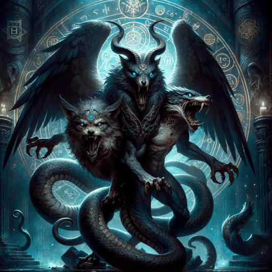 Demon Amon - Ars Goetia Arte para Ofrendas y Altares